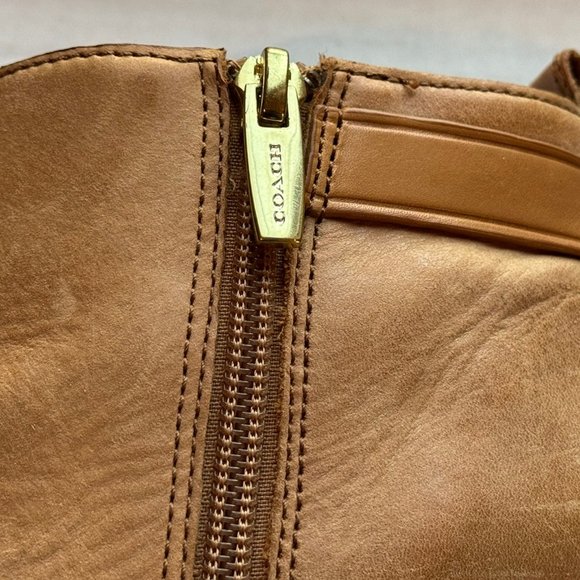 Coach Hewes ankle Booties Ginger tan color; size 8M - Picture 9 of 12